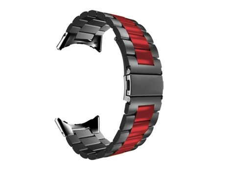 Correa Acero para Google Pixel Watch Negro y Rojo