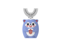 Cepillo De Dientes Eléctrico Para Niños, En Forma De U, 6 Velocidades Ajustables, Para Niños De 2 A 6 Años. Azul Czhhmart