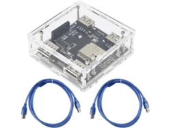 Empuñadura De Ratón Con Botón Auxiliar, Soporte De Presión Por Ia, Doble Puerto Usb Para Dma Y Ordenador, Pantalla Lcd