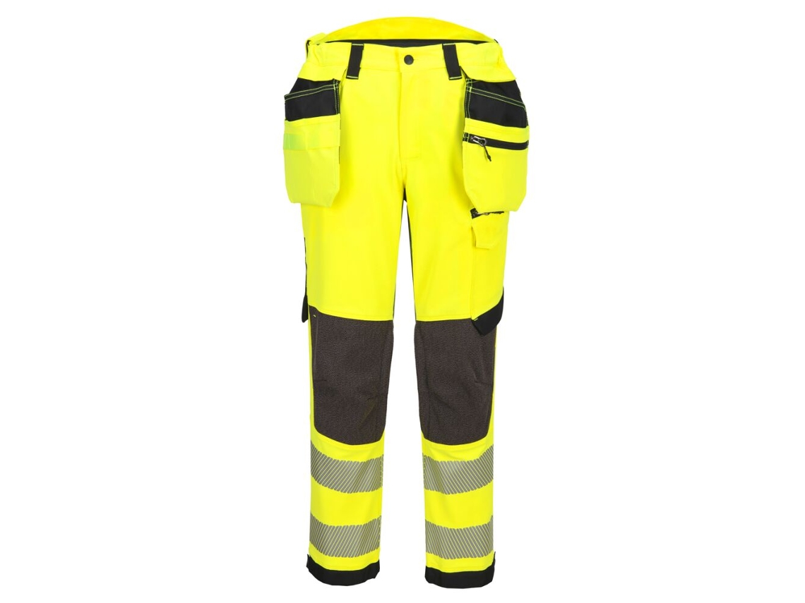 Pantalón Alta Visibilidad Ev4 Elástico Clase 2 | Funda Desmontable Amarillo/negro / 34