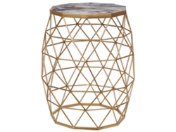 Mesa de centro BELIANI Halsey de MDF Dorado 43x43x52