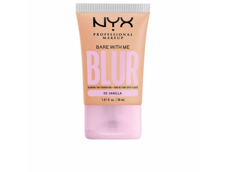 Base de Maquillaje Fluida NYX Bare With Me Blur Nº 05-vanilla (30 ml)