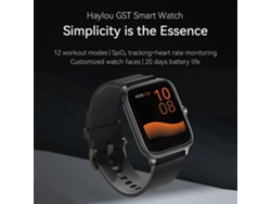Reloj Inteligente Haylou Gst Ls09b Con Pantalla De 1,69", Monitor De Frecuencia Cardíaca, Seguimiento Del Sueño, 12 Modos Deportivos Y Certificación Ip68.