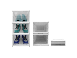 Zapatero plegable de 3 niveles NYANA Home 54x25x35 cm - Caja para zapatos - Organizador de zapatos
