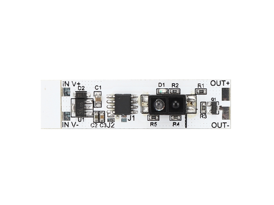 Módulo De Interruptor Con Sensor De Reflexión Infrarroja Y Función De Escaneo Manual Para Luz De Armario Led De 5 V-12 V Cc.