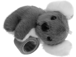 Pulsera de peluche con forma de koala gris para el espejo retrovisor, decoración para motocicletas y bicicletas eléctricas.