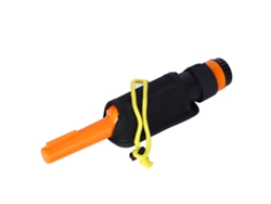 Detector De Metales Portátil E Impermeable Hs-10 Con Pantalla Lcd Naranja, Puntero Para La Búsqueda De Tesoros.