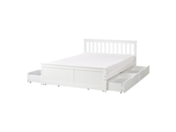 Cama doble Olendon de BELIANI en pino blanco 150x206x82