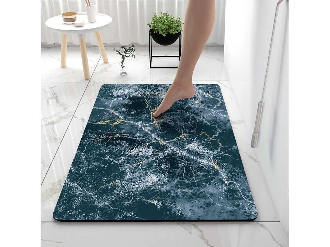 Alfombra de Baño LUUCOZK Antideslizantes Absorbentes Decoración Baño Secado Poliéster Multicolor (80x120cm)