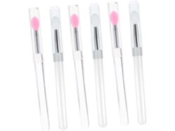 Aplicadores de labios, pinceles multiusos para labios, juego de 6 piezas, tamaño portátil, pinceles Gokoco