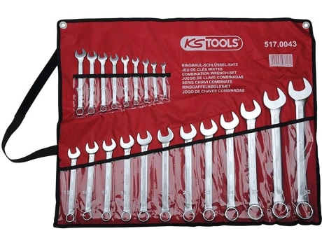 Herramienta KS TOOLS Ring Spanner-set Angled 21 Pieces 6-32 Mm (Tamaño Unico)