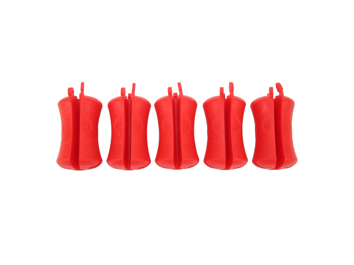 5 Bolas De Silicona Reutilizables Para Cañas De Pescar, Accesorios Para Embarcaciones - Rojo