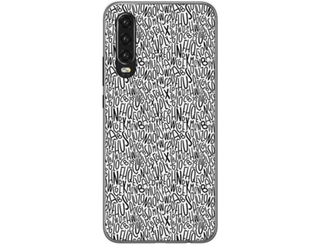 Carcasa Huawei P30 TUMUNDOSMARTPHONE Letras Multicolor