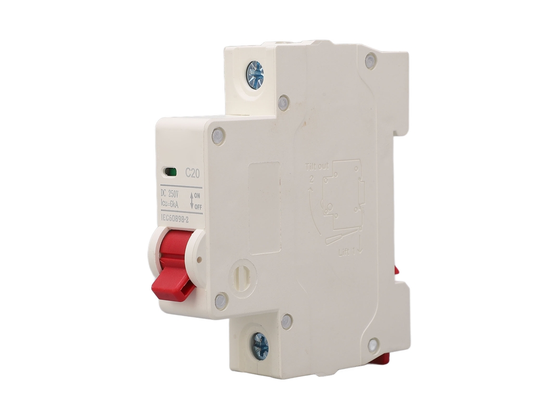 Yncm2026-interruptor De Circuito Dc 1p 20a Para Sistema Solar Pv Con Capacidad De Interrupción 6000a Instalación En Rail