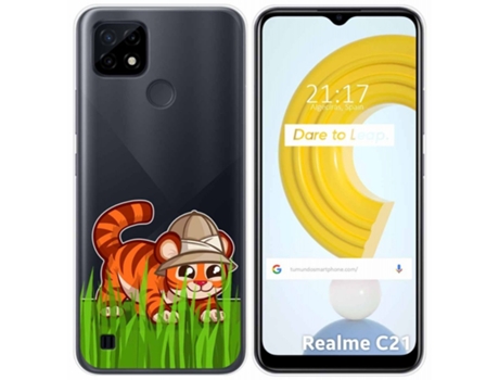 Carcasa Realme C21 TUMUNDOSMARTPHONE Dibujos Transparente Multicolor