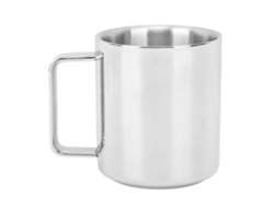 Taza de café de acero inoxidable 304 con aislamiento de doble pared y antiescaldaduras de 350 ml