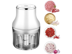 Picadora de ajo eléctrica, Mini trituradora de ajo portátil de 250Ml, picadora de cebolla, licuadora de verduras, procesador BISBISOUS
