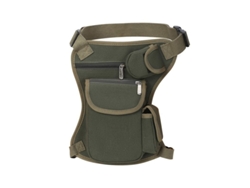 2026-bolsa De Cintura Canvas Linjou Mochila De Pierna Deportiva Moto Outdoor Verde Con Cremallera