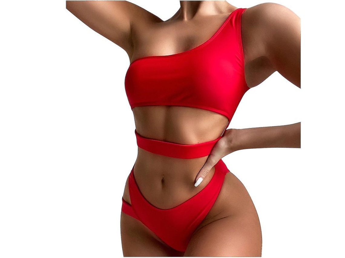 Fasst-traje De Baño Monoblock Sexy Para Mujer Con Diseño De Escote Y Ajuste Elástico, Ideal Para Playa Y Piscina