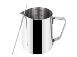 Taza De Acero Inoxidable De 350 Ml Para Latte Art Con Plantilla Y Aguja, Portátil, Recargable Y Compacta, Ideal Para El Hogar, Los Viajes Y