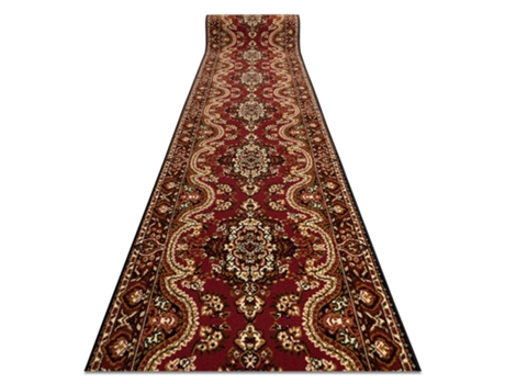 Alfombra de Pasillo DYWANY LUSZCZOW Bcf Wiosna (80 x 1050 cm - Polipropileno - Rojo)
