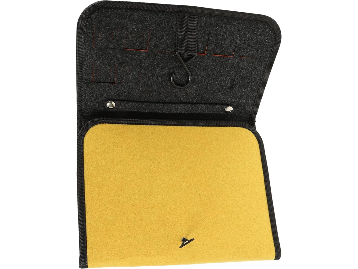 Bolsa De Fieltro Amarillo Para Correa De Reloj, Práctico Organizador De Almacenamiento.