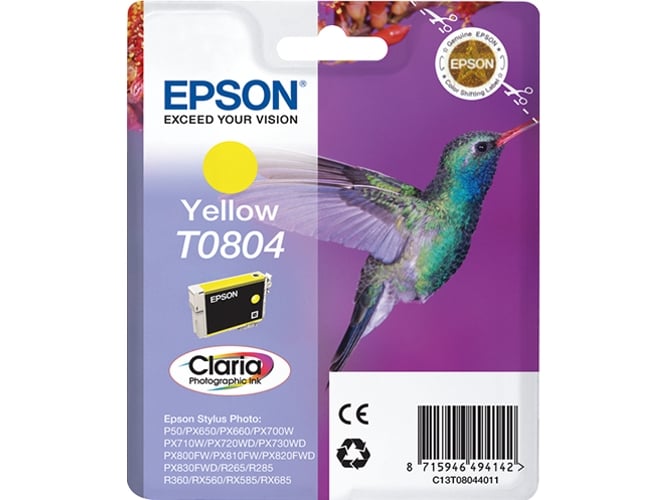 Cartucho de tinta EPSON T0804 Claria Photographic
