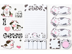 Juego de notas adhesivas Eifson Notepad con 550 hojas (Cash Cow)