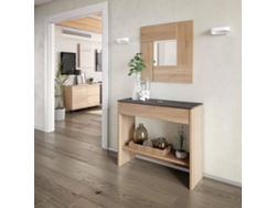 Mueble de Entrada DMORA Marrón (Melamina - 33x92x149 cm)