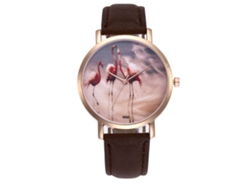 Reloj De Pulsera Para Hombres Y Mujeres, Cuero Casual Regalo Cumpleaños