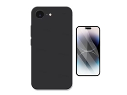 Kit Película Hydrogel Frente Capa Silicone Líquido Phonecare Para Apple Iphone 17e - Preto