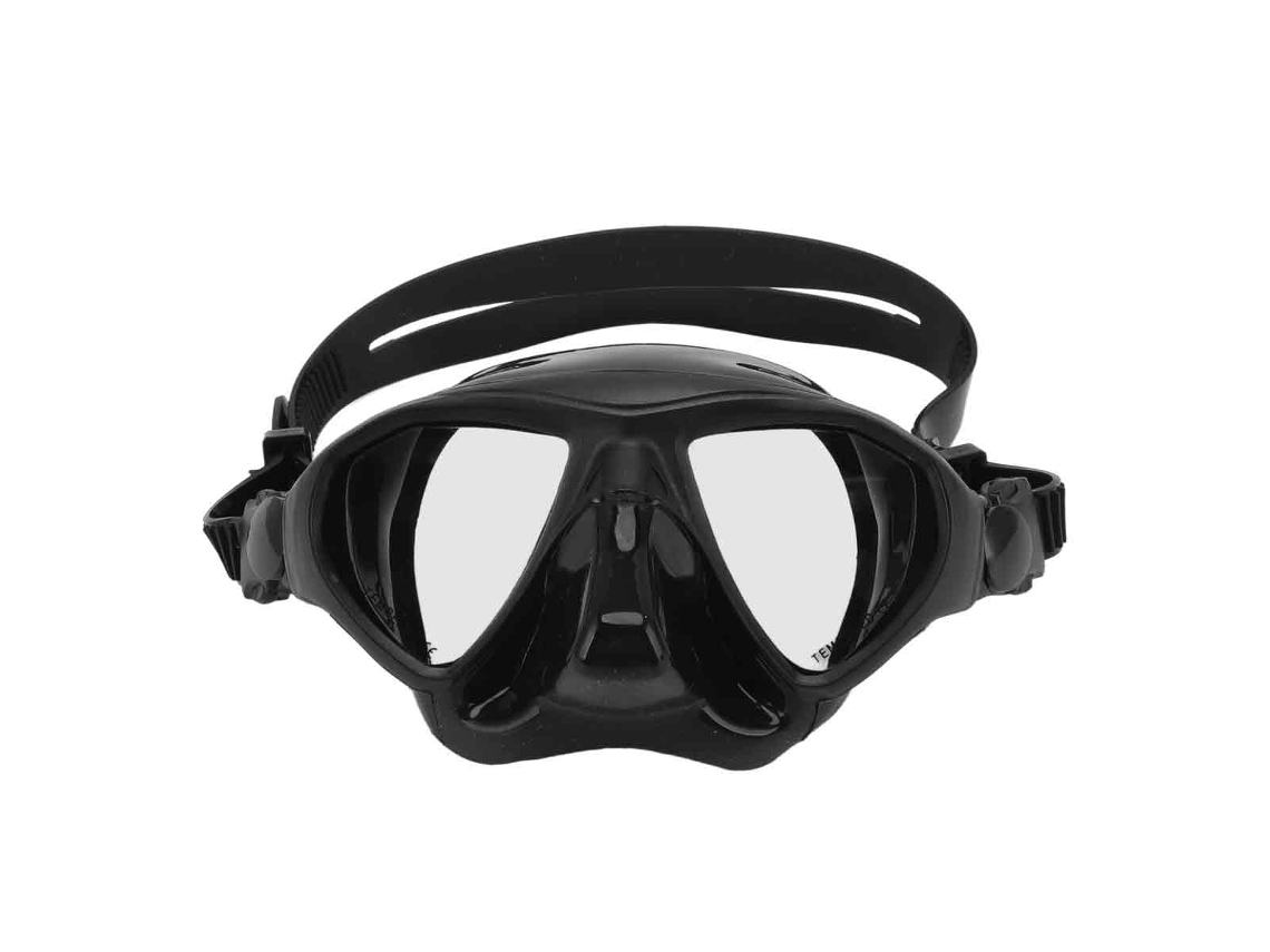 HYMNORA Máscara de snorkel para adultos, gafas con lentes de vidrio templado, sello de silicona suave en el faldón y vista panorámica HD de 180°, ideal para n