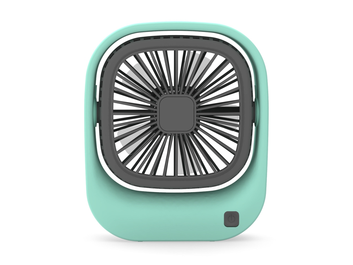 Mini Ventilador De Escritorio Usb, Ángulo Ajustable, 2 Modos, Verde Gertiz