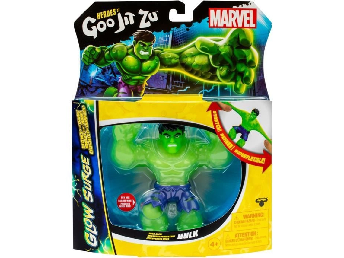 Hulk Glow Surge 11cm - HEROeS OF GOO JIT ZU - MARVEL - Figura luminosa y extensible