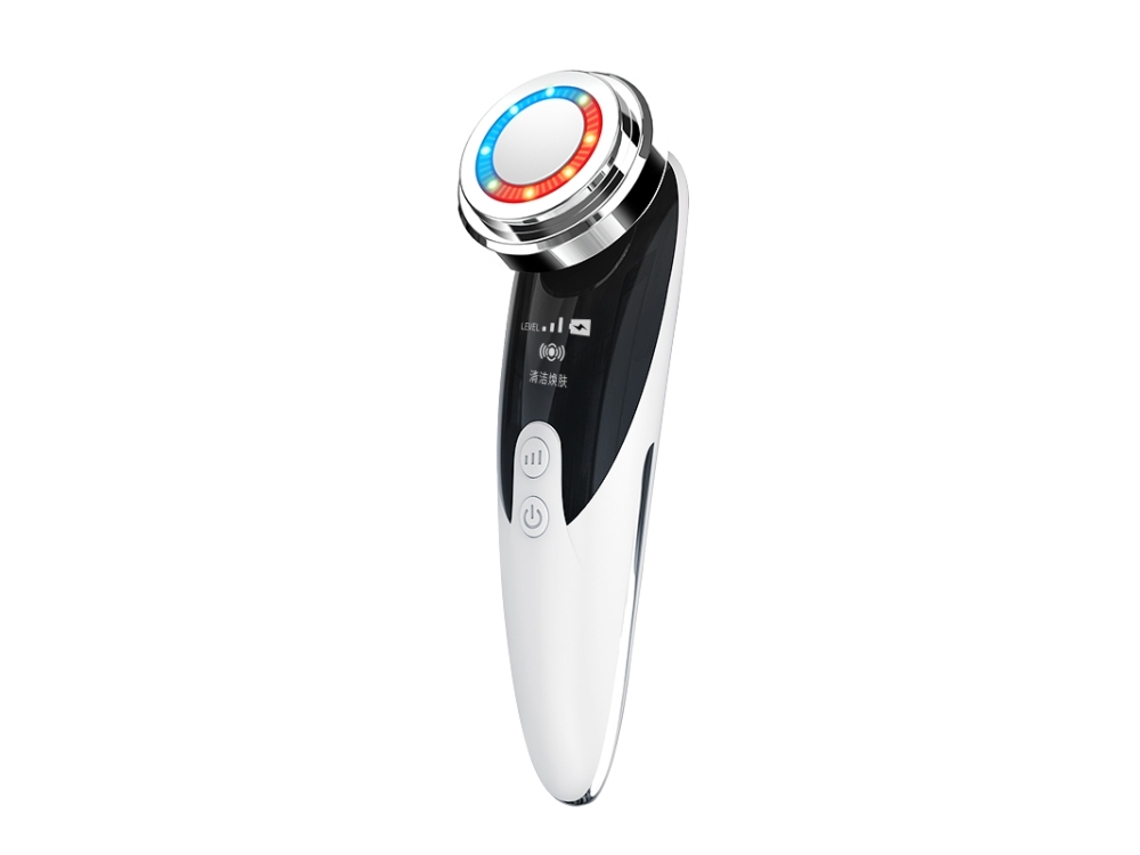 Masajeador Y Dispositivo De Limpieza Facial Ultrasónico (blanco)