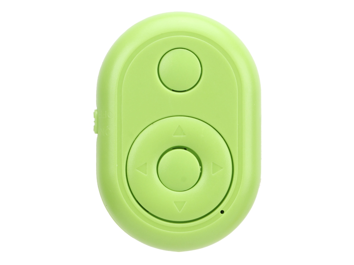 Control Remoto Inalámbrico Bluetooth Para Cámara Botón De Selfie Clicker Para Teléfono Móvil Verde
