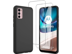 Conjunto de Protectores de Pantalla Protetora para Motorola Moto G42 6.4 HONGWE. Negro (2un)
