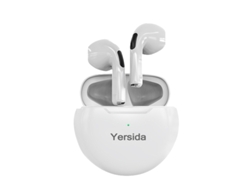 Auriculares Inalámbricos Bluetooth (blancos) Con Micrófonos Estéreo Duales Y Controles Táctiles