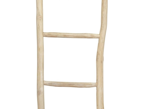 vidaXL Escalera toallero con 5 peldaños teca 45x150 cm natural