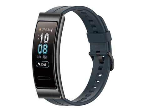 Correa de reloj inteligente de silicona de color sólido para Huawei Band 3 (azul medianoche)