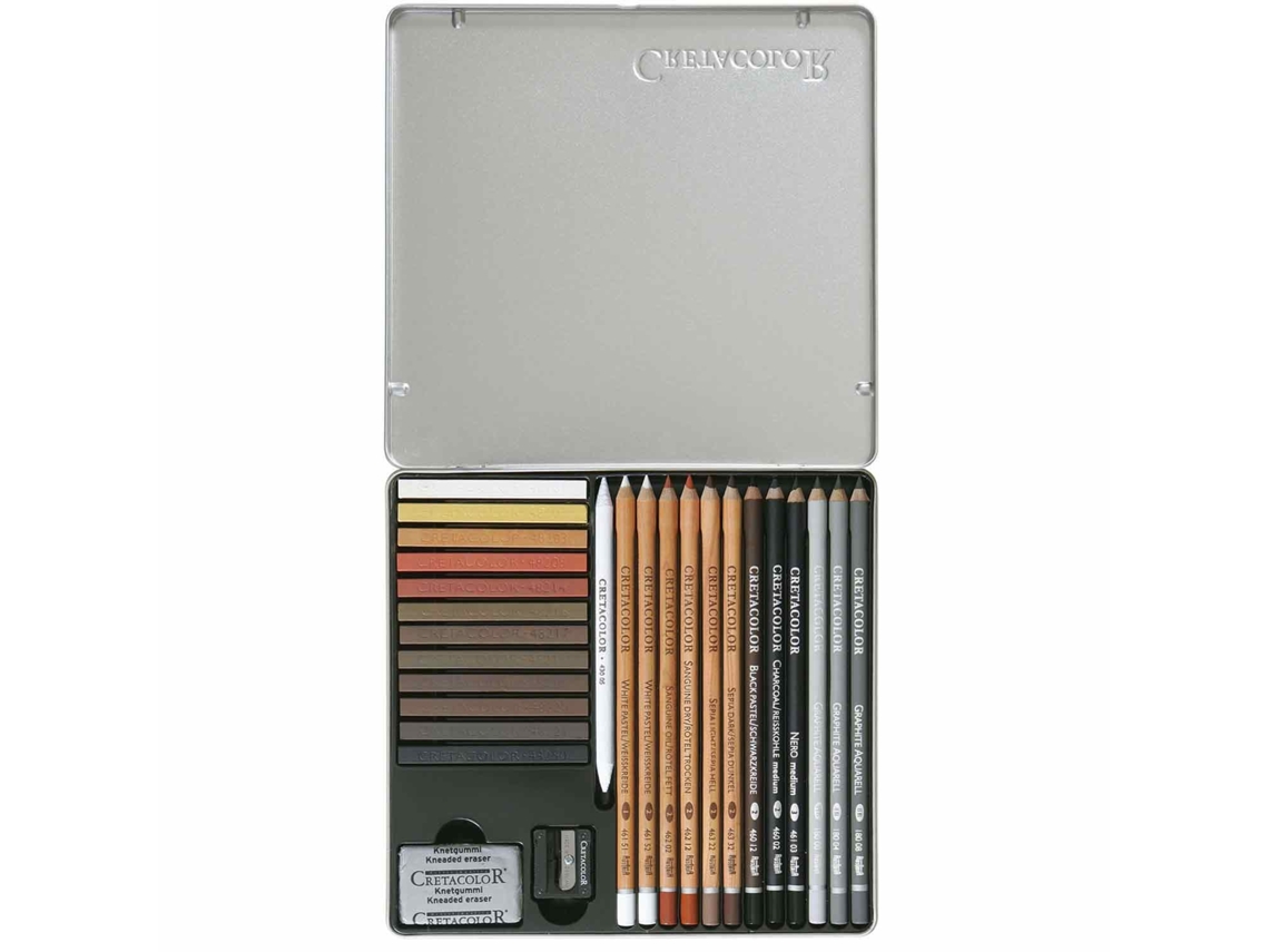 Set Cretacolor para dibujar Creativo - 27 piezas