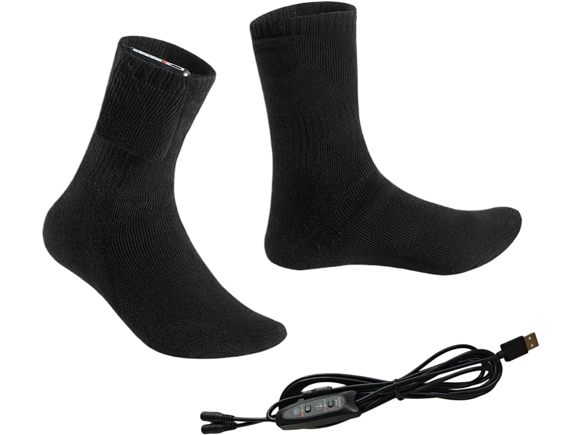 Calcetines calefactables eléctricos, recargables y con un cómodo sistema de calefacción - Calcetines calefactables Gokoco