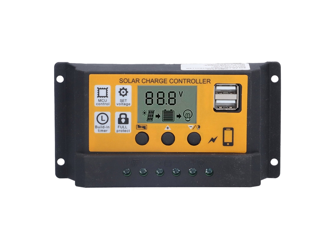 Controlador De Carga Solar Inteligente 12v 24v 30a Regulador De Batería Panel Solar Equipo De Control Automático