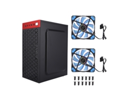 Caja De Pc Para Placa Base Mini Matx/itx Con 2 Ventiladores De 12cm Caja De Computadora Mini Itx Matx