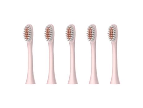 5 cepillos de dientes eléctricos para adultos cepillos de dientes recargables de alta potencia (rosa)
