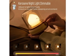 Luz Nocturna De Queroseno Linda Luz Acogedora Luz Nocturna Recargable Lámpara De Ducha Decoración Adorable Luces Nocturnas Para Yizhood