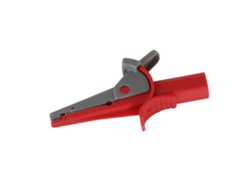 Pinza De Prueba Aislada Con Abertura De 20 Mm Y Conector Banana De 4 Mm Para Automóviles, Camiones Y Proyectos Eléctricos - Roja