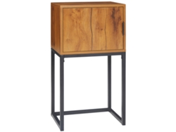 Mesa Consola De 40x30x76cm, Mueble Industrial De Madera Y Metal, 15 Kg.