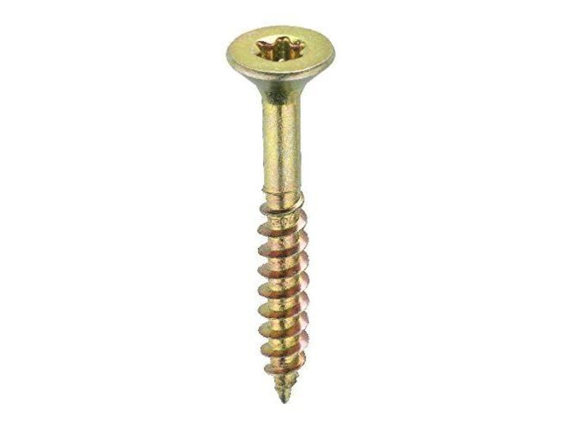 Juego de 140 tornillos universales para aglomerado con cabeza de estrella Torx y cabeza plana 5 x 80 mm Connex
