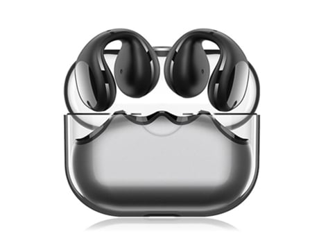 Auriculares Bluetooth True Wireless Ear Clip Bone Conduction Earbuds 5.2 Open Ear Clip On Headphoneblack